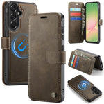 Custodia per telefono AutSpace A15 con chiusura magnetica retrò in ecopelle., For Galaxy A57 5G, For Galaxy A37 5G