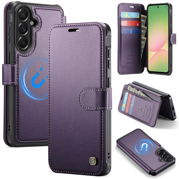 Custodia per telefono AutSpace A15 con chiusura magnetica retrò in ecopelle., For Galaxy A57 5G, For Galaxy A37 5G