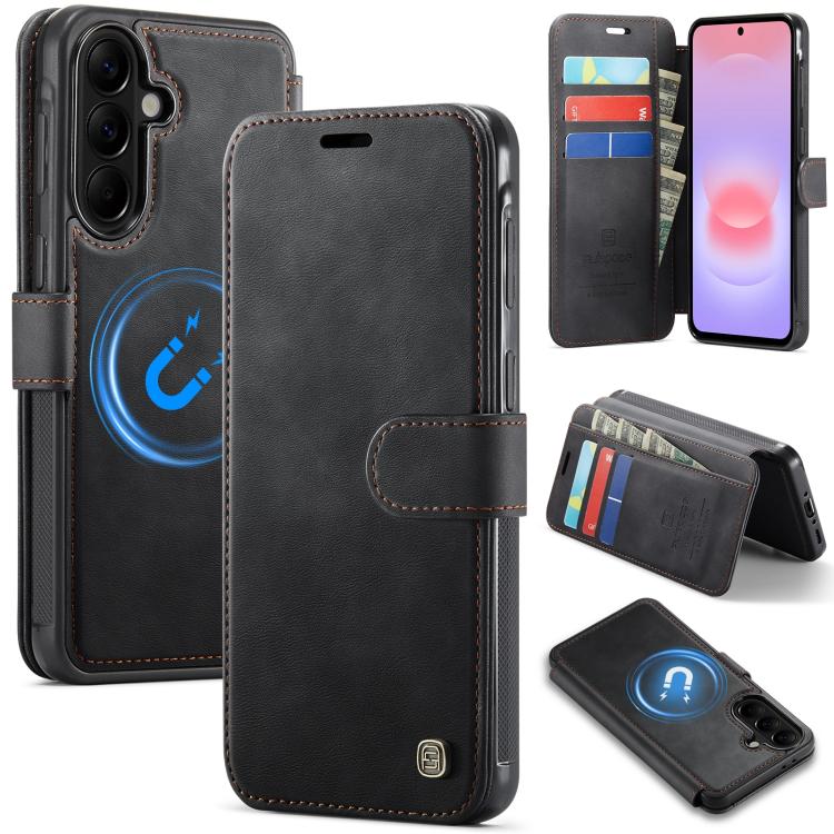 Custodia per telefono AutSpace A15 con chiusura magnetica retrò in ecopelle., For Galaxy A57 5G, For Galaxy A37 5G