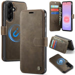 Custodia per telefono AutSpace A15 con chiusura magnetica retrò in ecopelle., For Galaxy A57 5G, For Galaxy A37 5G