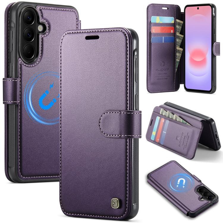 Custodia per telefono AutSpace A15 con chiusura magnetica retrò in ecopelle., For Galaxy A57 5G, For Galaxy A37 5G
