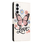 CH002 Custodia per telefono in pelle vegana con fibbia e disegno colorato, For Galaxy A14 4G / 5G, For Galaxy A34 5G, For Galaxy A54 5G