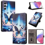 CH002 Custodia per telefono in pelle vegana con fibbia e disegno colorato, For Galaxy A14 4G / 5G, For Galaxy A34 5G, For Galaxy A54 5G