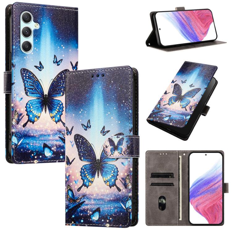 CH002 Custodia per telefono in pelle vegana con fibbia e disegno colorato, For Galaxy A14 4G / 5G, For Galaxy A34 5G, For Galaxy A54 5G