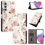 CH002 Custodia per telefono in pelle vegana con fibbia e disegno colorato, For Galaxy A14 4G / 5G, For Galaxy A34 5G, For Galaxy A54 5G