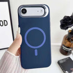 Custodia magnetica per telefono in silicone liquido con supporto per obiettivo, For iPhone Air, For iPhone 16 Pro Max, For iPhone 16 Pro
