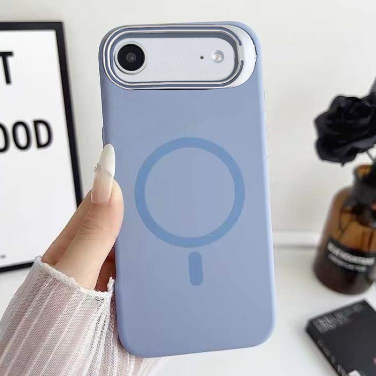 Custodia magnetica per telefono in silicone liquido con supporto per obiettivo, For iPhone Air, For iPhone 16 Pro Max, For iPhone 16 Pro