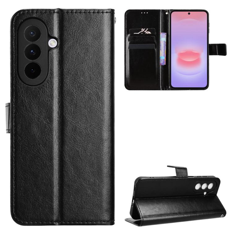 Custodia per telefono in ecopelle con texture Crazy Horse in stile retrò., For Galaxy A57 5G, For Galaxy A37 5G, For Galaxy A27 5G