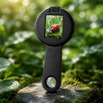 Lente d'ingrandimento intelligente portatile V5 500X con schermo IPS da 2,4 pollici