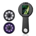 Lente d'ingrandimento intelligente portatile V5 500X con schermo IPS da 2,4 pollici