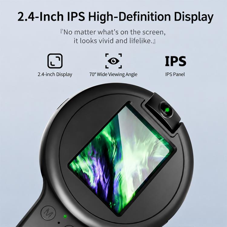 Lente d'ingrandimento intelligente portatile V5 500X con schermo IPS da 2,4 pollici
