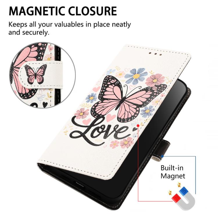 CH002 Custodia per telefono in pelle vegana con fibbia e disegno colorato, For iPhone XR, For iPhone XS Max, For iPhone 8 Plus / 7 Plus