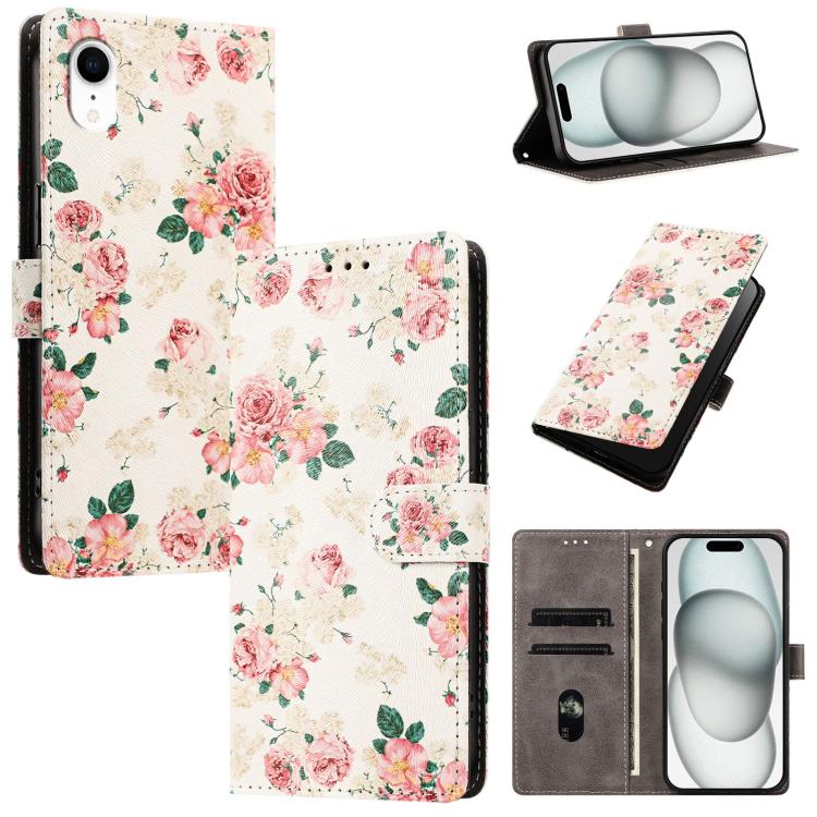 CH002 Custodia per telefono in pelle vegana con fibbia e disegno colorato, For iPhone XR, For iPhone XS Max, For iPhone 8 Plus / 7 Plus