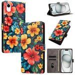 CH002 Custodia per telefono in pelle vegana con fibbia e disegno colorato, For iPhone XR, For iPhone XS Max, For iPhone 8 Plus / 7 Plus