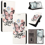 CH002 Custodia per telefono in pelle vegana con fibbia e disegno colorato, For iPhone XR, For iPhone XS Max, For iPhone 8 Plus / 7 Plus