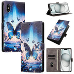 CH002 Custodia per telefono in pelle vegana con fibbia e disegno colorato, For iPhone XR, For iPhone XS Max, For iPhone 8 Plus / 7 Plus