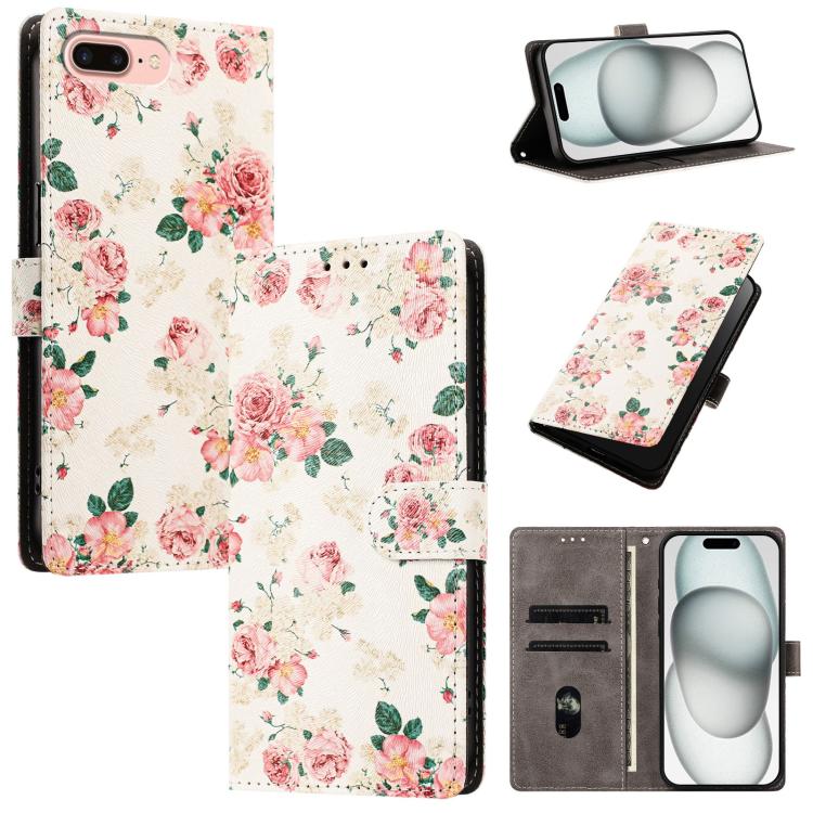 CH002 Custodia per telefono in pelle vegana con fibbia e disegno colorato, For iPhone XR, For iPhone XS Max, For iPhone 8 Plus / 7 Plus