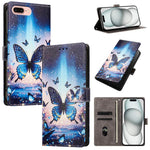 CH002 Custodia per telefono in pelle vegana con fibbia e disegno colorato, For iPhone XR, For iPhone XS Max, For iPhone 8 Plus / 7 Plus