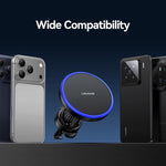Supporto auto con ricarica wireless magnetica 15W per smartphone