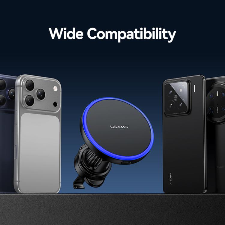 Supporto auto con ricarica wireless magnetica 15W per smartphone