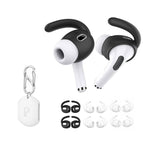 XDcase - 6 paia di copriorecchie sportivi antiscivolo in silicone con custodia e moschettone, For AirPods Pro 3