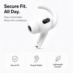 XDcase - 6 paia di copriorecchie sportivi antiscivolo in silicone con custodia e moschettone, For AirPods Pro 3