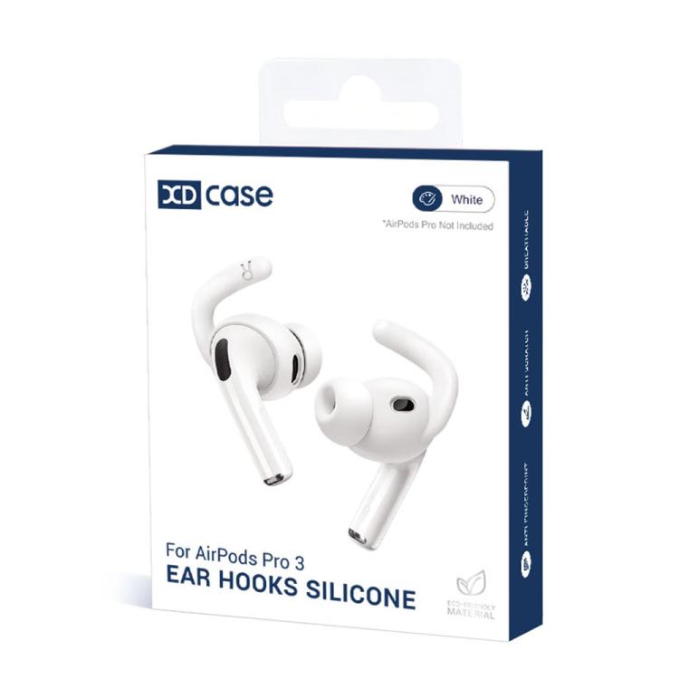 XDcase - 6 paia di copriorecchie sportivi antiscivolo in silicone con custodia e moschettone, For AirPods Pro 3