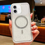Custodia magnetica per telefono con glitter trasparente sfumato, For iPhone 17 Pro Max, For iPhone 17 Pro, For iPhone 17, For iPhone 16 Pro Max, For iPhone 16 Pro, For iPhone 15 Pro Max