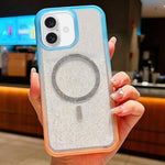 Custodia magnetica per telefono con glitter trasparente sfumato, For iPhone 17 Pro Max, For iPhone 17 Pro, For iPhone 17, For iPhone 16 Pro Max, For iPhone 16 Pro, For iPhone 15 Pro Max