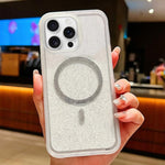 Custodia magnetica per telefono con glitter trasparente sfumato, For iPhone 17 Pro Max, For iPhone 17 Pro, For iPhone 17, For iPhone 16 Pro Max, For iPhone 16 Pro, For iPhone 15 Pro Max