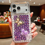 Custodia per telefono in acrilico fatta a mano con farfalla e strass di perle., For iPhone 17 Pro Max, For iPhone 17 Pro, For iPhone 17, For iPhone 16 Pro Max