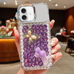 Custodia per telefono in acrilico fatta a mano con farfalla e strass di perle., For iPhone 17 Pro Max, For iPhone 17 Pro, For iPhone 17, For iPhone 16 Pro Max