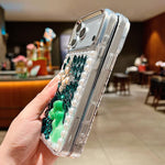 Custodia per telefono in acrilico fatta a mano con farfalla e strass di perle., For iPhone 15 Pro Max