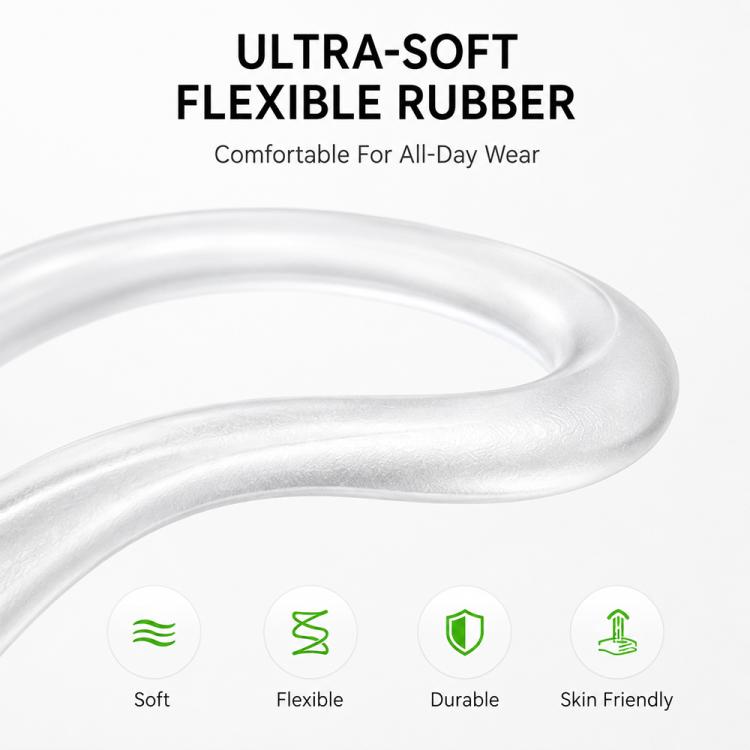XDcase 3 paia di ganci auricolari sportivi antiscivolo in gomma morbida, For AirPods 3/2/1 & Pro 3/2/1