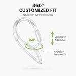 XDcase 3 paia di ganci auricolari sportivi antiscivolo in gomma morbida, For AirPods 3/2/1 & Pro 3/2/1