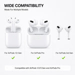 XDcase 3 paia di ganci auricolari sportivi antiscivolo in gomma morbida, For AirPods / Galaxy Buds