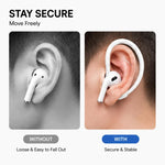 XDcase 3 paia di ganci auricolari sportivi antiscivolo in gomma morbida, For AirPods / Galaxy Buds