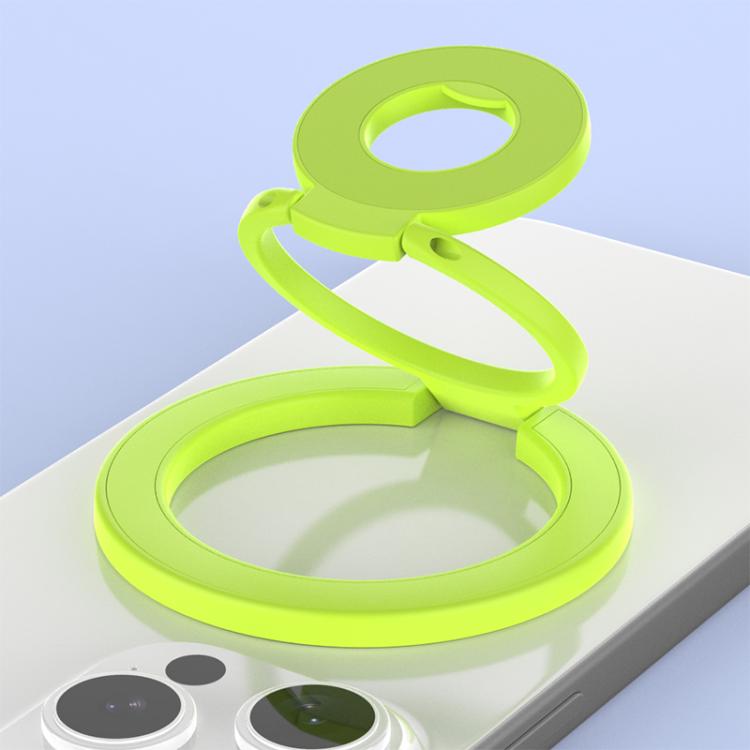 Supporto magnetico per telefono con fibbia ad anello girevole a 360 gradi, dal design colorato e multifunzionale.