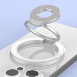 Supporto magnetico per telefono con fibbia ad anello girevole a 360 gradi, dal design colorato e multifunzionale.