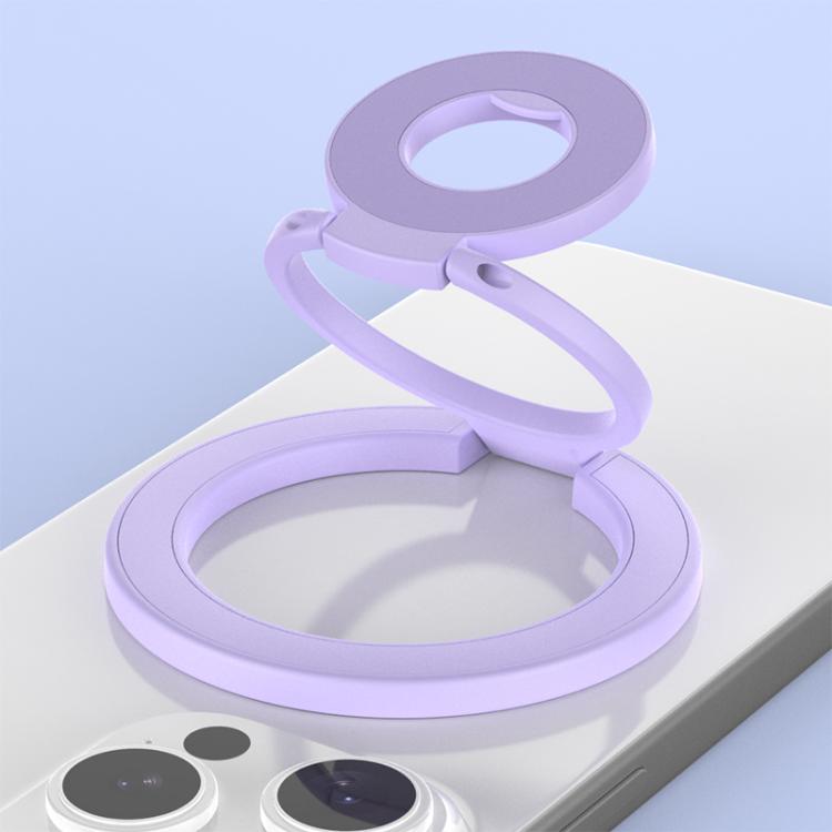 Supporto magnetico per telefono con fibbia ad anello girevole a 360 gradi, dal design colorato e multifunzionale.
