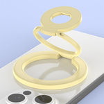 Supporto magnetico per telefono con fibbia ad anello girevole a 360 gradi, dal design colorato e multifunzionale.