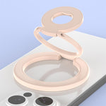 Supporto magnetico per telefono con fibbia ad anello girevole a 360 gradi, dal design colorato e multifunzionale.