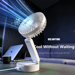 F20 Portable Magnetic Folding Fan with LED