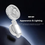 F20 Portable Magnetic Folding Fan with LED