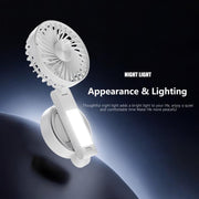 F20 Portable Magnetic Folding Fan with LED