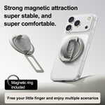 Supporto magnetico girevole per telefono con fibbia ad anello in silicone liquido