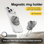 Supporto magnetico girevole per telefono con fibbia ad anello in silicone liquido