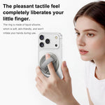 Supporto magnetico girevole per telefono con fibbia ad anello in silicone liquido