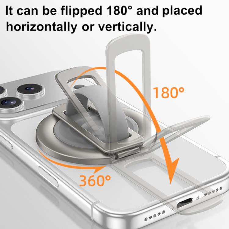 Supporto magnetico girevole per telefono con fibbia ad anello in silicone liquido