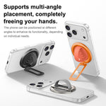Supporto magnetico girevole per telefono con fibbia ad anello in silicone liquido